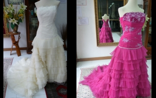 Wedding dress dyeing - Teñir vestido de novia